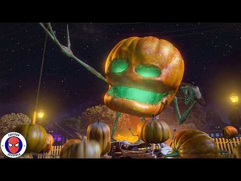 Movie Recap: Pumpkins Becomes Zombies On The Day Of Halloween! Monsters Vs Aliens Movie Recap