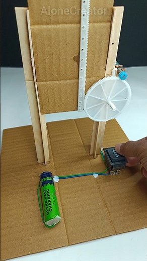 Automatic Up & Down Mechanical Gate Using N20 Gear Motor | #shorts #dcmotor #experiment
