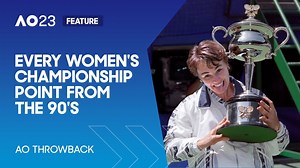 Every Women's Championship Point from the 90's | Australian Open - The Global Herald