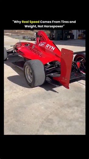 Innoverse on Instagram: "Most people think speed starts with horsepower, but engineers know the truth lives where rubber meets the road. This ultra-light Ryn Motors prototype proves that removing weight can be more powerful than adding engines. With just 220 HP, its extreme power-to-weight ratio turns modest numbers into serious performance, demanding massive slick tires to translate every bit of force into grip. It’s not built for bragging rights on spec sheets — it’s built to dominate physics,