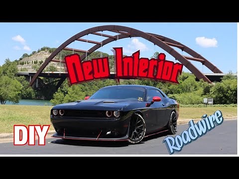 Installing brand new Red leather interior on my Challenger RT. Interior Mod DIY