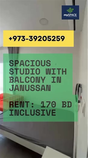 Budget friendly Furnished Studio Apartment for Rent – Looking for comfort and convenience at an affordable price? This is the perfect option! Property Features: \t•\tSpacious Living Hall \t•\tSemi-Closed Kitchen \t•\tFully Furnished \t•\tSplit AC Units Prime Location 💰 Rent: BD 170/- inclusive 📍 Ideal for small families or executives looking for a central location with great value. Contact us now to schedule a viewing!  973-39205259 #البحرين , #BrandNewProperty #ResidentialBuilding #RealEstate