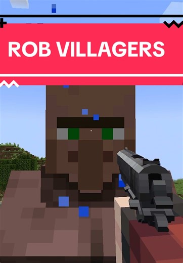 This Minecraft Mod allows you to rob villagers… trading is boring #minecraftmods #moddedminecraft
