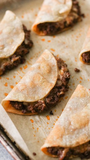 Jean Choi 🇰🇷🇺🇸 on Instagram: "Easy, delicious, crispy oven baked tacos with Taco Bell copycat beef! These always get rave reviews and the whole family just loves them. It’s just so easy and flavorful! Link in profile, or comment “recipe” and I’ll dm you the recipe link! https://whatgreatgrandmaate.com/oven-baked-tacos-with-taco-bell-copycat-beef/ . . . . . . #tacobellmeat #glutenfreefood #glutenfreerecipes #crispytacos #bakedtacos #kidfriendlyfood"