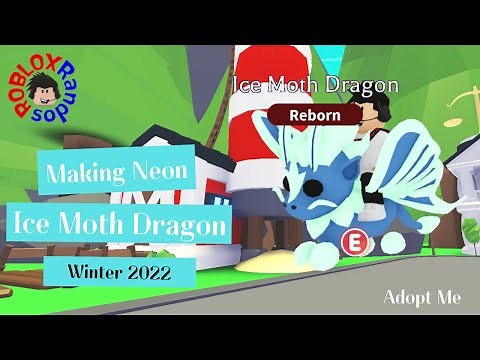 Making NEON ICE MOTH DRAGON in Adopt Me Roblox!