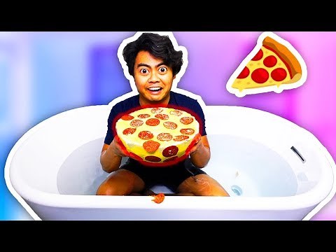 DIY Giant Bath Bomb Made Out Of PIZZA!