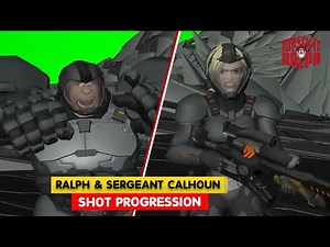 Wreck It Ralph | Ralph & S.Calhoun Shot Progression | Animation Breakdown | 3DAnimationInternships