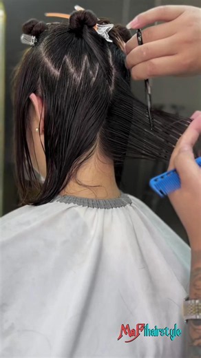 Saying Goodbye to the Length: Epic Korean-Style Wolf Cut Transformation #beautiful #greatlengths