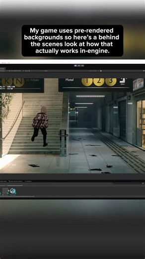 Behind the scenes look at how pre-rendered backgrounds work #indiegames #gamedev
