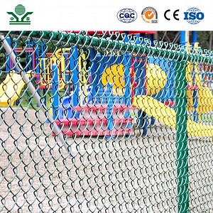 [Hot Item] Zhongtai Stainless Chain Link Fence China Factory PVC Black Vinyl Coated Stadium Chain Link Fence 3.8mm Diameter 100 FT Stadium Chain Link Fence