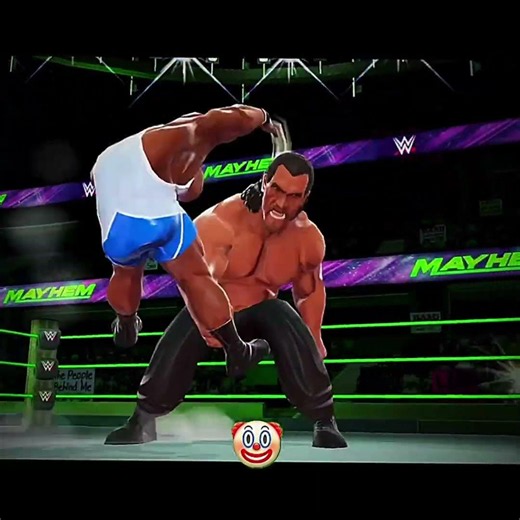 Khali 🤡 vs Hulk hogan☠️ WWE Mayhem #wwe #wwemayhem #wrestling #hulkhogan #khali #shorts #wwefan