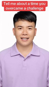 Tell me about a time you overcame a challenge A few months ago, I had to give a presentation in English in front of my whole class. I was very nervous because I wasn’t confident in my speaking skills. But I prepared carefully, practiced every day, and asked my teacher for feedback. On the day of the presentation, I was still nervous, but I managed to speak clearly and finish well. Afterward, my classmates clapped, and my teacher praised me. I felt proud of myself because I faced my fear and over