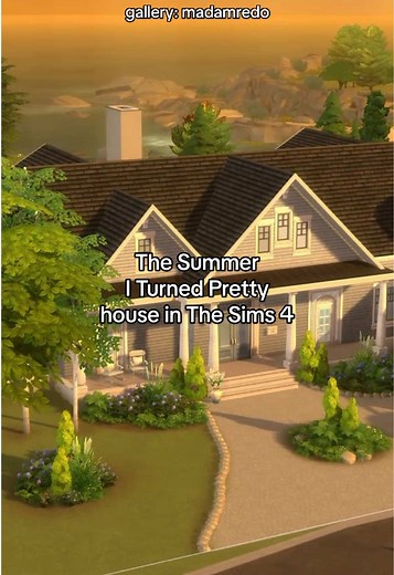 La casa 'The Summer I Turned Pretty' en The Sims 4