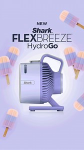 Meet the NEW FlexBreeze™ HydroGo™—the ultra-powerful, ultra-portable misting fan with a color for every vibe. | Shark Home