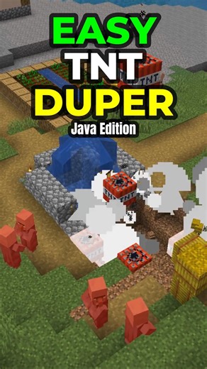 Easy Tnt Duper in Minecraft! #minecraft #minecrafttutorial #shorts