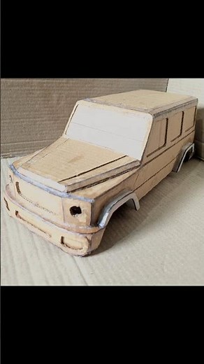 How to make g wagon/g 63 car from cardboard. #foryou #viralvideo #mercedes #g63 #gwagon #fyp #viral
