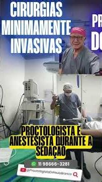Review by the proctologist and anesthesiologist during patient sedation for perianal fistula surg...