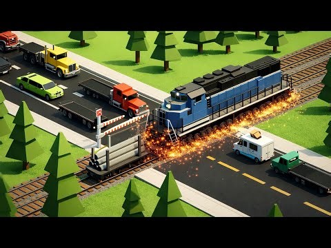 🚦 Railroad Crossing Mania – Realistic Train Simulator | Gameplay #29