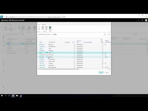 Specification on Items - Master Data Management in Dynamics 365 Business Central