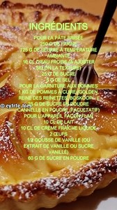 La tarte aux pommes alsacienne Grand incontournable de l’Est de la France, la tarte aux pommes alsacienne se reconnaît à son appareil crémeux façon flan, subtilement vanillé, qui enveloppe des pommes fondantes. Une tarte à la fois simple, généreuse et réconfortante, idéale à tout moment de l’année. Temps de préparation : 30 minutes Temps de cuisson : environ 50 minutes Moule : 24 à 26 cm Ingrédients Pour la pâte brisée 250 g de farine 125 g de beurre à température ambiante 10 cl d’eau froide (à 