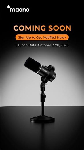 Coming Soon | MAONO PD200W Hybrid Podcast Microphone