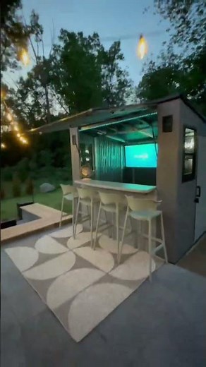Suncast Cabana Bar Storage Shed From Lowe’s #cabana #outdoorliving #bar #patio #lowespartner