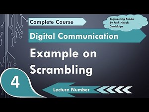 Example of Scrambling | Basics of Scrambling | Digital Communication Video Lecture | Crash Course for GATE Instrumentation Engineering