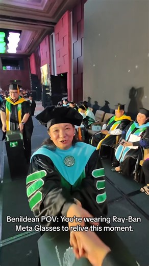 Benildean POV: You're wearing Ray-Ban Meta Glasses to relive this graduation moment like no other. Benilde 3rd Term AY 2024-2025 Commencement Rites at Marriott Grand Ballroom #BenildeLikeNoOther #Graduation #metaglasses #metaglassesrayban | De La Salle-College of Saint Benilde