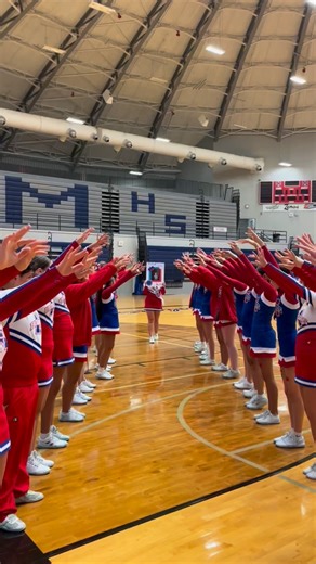 Senior Night has begun 🥹💙❤️ We love you all 🥲 | MHS Bobcat Cheerleading