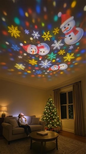 🎄✨ Light up the holidays in seconds! This LED Christmas Projection Lamp fills any room with dynamic festive patterns—perfect for parties, cozy nights, and creating instant holiday magic 🎅🌟 Easy setup, vibrant colors, and endless Christmas vibes! #HolidayLights #ChristmasParty #FestiveAtmosphere #HomeDecor | Lilyrhyme
