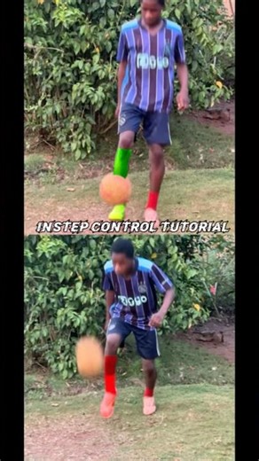 INSTEP CONTROL TUTORIAL #soccerskills #soccer #footballskills #viral #skills #learn #tutorial #fyp