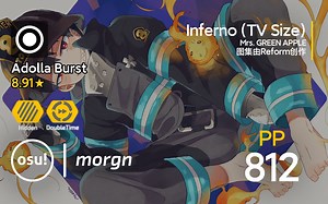 morgn丨812pp 98.22�#1丨Mrs. GREEN APPLE - Inferno (TV Size) [Adolla Burst]  HDDT
