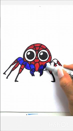 How To Draw crab Spider-man #spiderman #drawings #art #howtodraw #spiderman4 #shorts #coloring