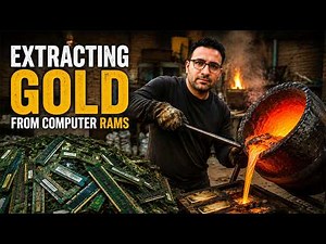 Extracting Pure Gold From Scrap RAM | Gold Recovery From RAMs