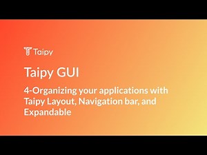 4 - Organizing the layout of your application