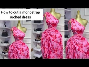 How to Sew a Chic One-Shoulder Ruched Dress | Step-by-Step Sewing Tutorial (Beginner Friendly!)