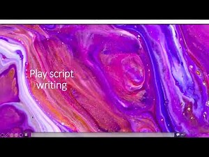 The easiest way to learn play script writing, best presentation by kids, fun learning