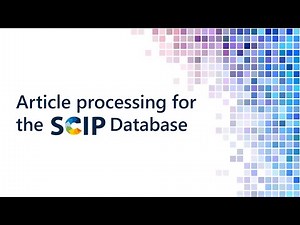 SCIP Database Part 5 - Article Analysis