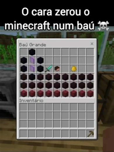 Zerou o Minecraft no baú ☠️ #minecraft #meme