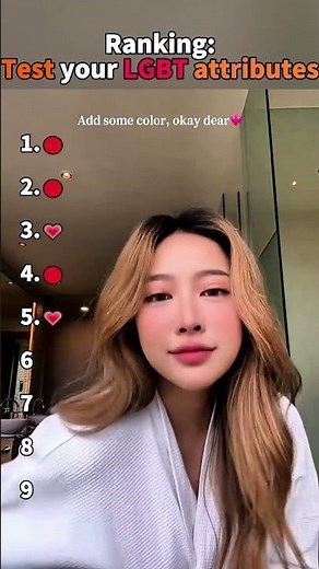 Ranking:Test your LGBT attributes（part2）🌈❤#tiktokviral #ranking #lgbt #lgbtcommunity