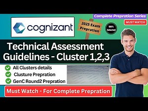 🔥Cognizant GenC Technical Assessment Complete Guidelines | All cluster Cluster1 ,Cluster2 & cluster3