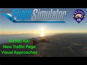MSFS 2020 | G1000 NXi | Traffic Page | Visual Approach to KSNA |