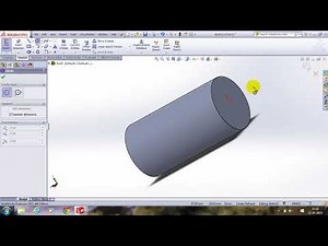 Easy Solidworks tutorial - sweep cut by helix and spiral thraed