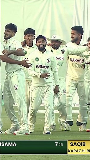 KNOCKED 'IM OVER 🎯Saqib completes a five-fer as Karachi seal the QeAT 2025-26 title👏#KHIBvSKT M2P1K