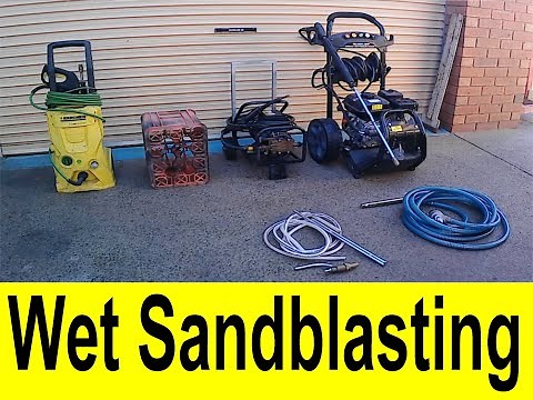 DIY Dustless Wet Sandblasting Pressure Washer