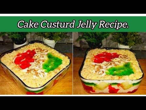 Easy Cake Custurd Jelly Recipe/Jelly Custurd/Custurd Recipe by Zara's Cooking & Vlogs