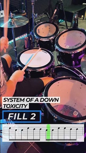 How to Play Toxicity Drum Fills 🎶 SOAD Drum Lesson #ToxicityDrumLesson #SystemOfADown #DrumTutorial
