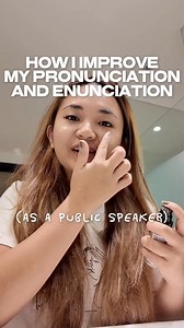 11K views · 204 reactions | How I improve my pronunciation and enunciation as a public speaker | Gianna Abao | Facebook