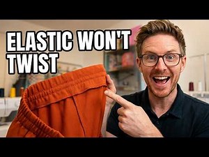 How To Sew An Elastic Waistband That Won't Twist | Measuring, Fit & Topstitching Tips