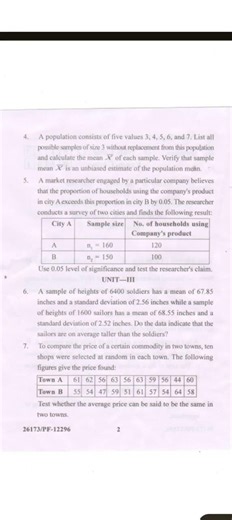 Quantitative Methods For Business Mcom1 Semester QuestionPaper2025 #quantitativeaptitude#examination